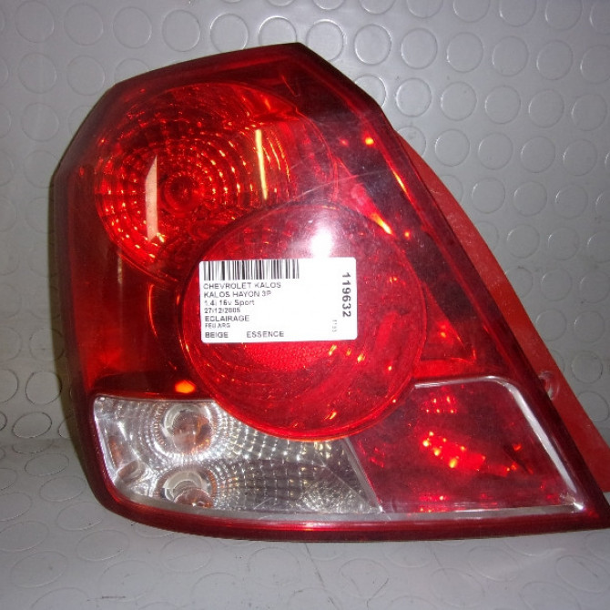 Feu arrière gauche occasion  CHEVROLET KALOS Phase 1 03-2005->05-2008   96540268  1