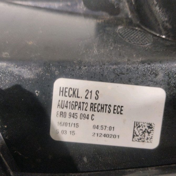 Feu arrière droit occasion  Audi Q5 (8RB) 2.0 tdi quattro (2012-2017)   8R0945094  2