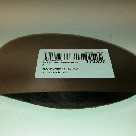Glace  retroviseur exterieur droit occasion  Alfa romeo 147 (937_) 1.9 jtd (937.axd1a, 937.bxd1a) (2001-2010)   60689142 