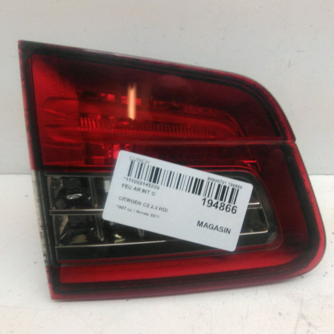 Feu arrière interieur gauche occasion  Citroën C5 III (RD_) 2.0 hdi 140 (2008) 4 portes   6350LT  1