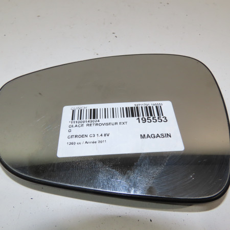 Glace  retroviseur exterieur gauche occasion  Citroën C3 II (SC_) 1.4 (2009-2016) 5 portes   8151PN 