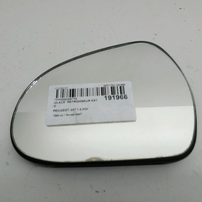 Glace  retroviseur exterieur gauche occasion  Peugeot 207/207+ (WA_, WC_) 1.6 hdi (2006-2013) 5 portes   8151JE  1