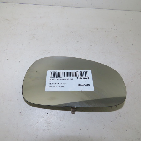 Glace  retroviseur exterieur droit occasion  Seat LEON (1P1) 1.9 tdi (2005-2010) 5 portes   1P0857522 
