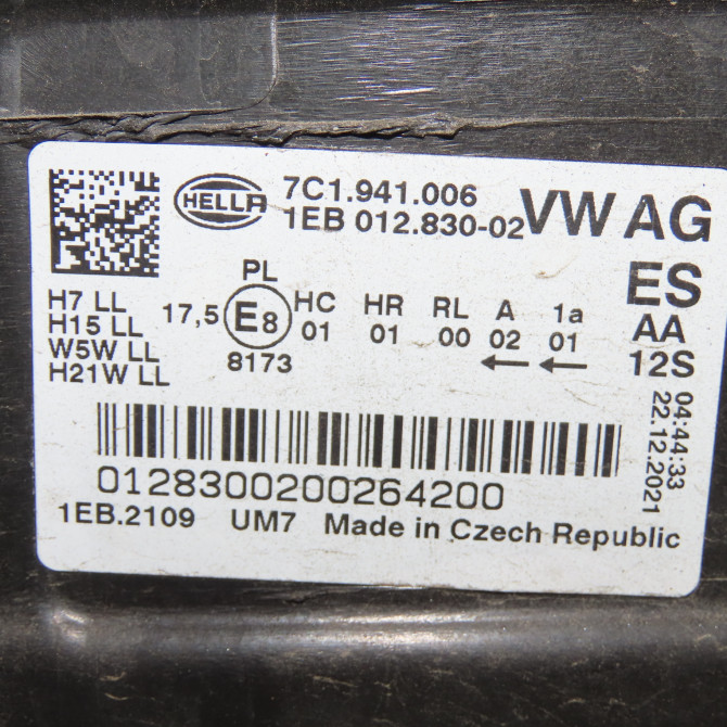 Phare droit occasion  Man TGE Camionnette 2.0 tdi (01v, 03v, 36v, uyb, uyc, uyd) (2017)   7C1941006  2