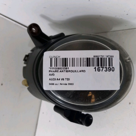Phare antibrouillard avant droit occasion  Audi A4 B6 Décapotable (8H7) 2.5 tdi (2002-2005)   8H0941700A 
