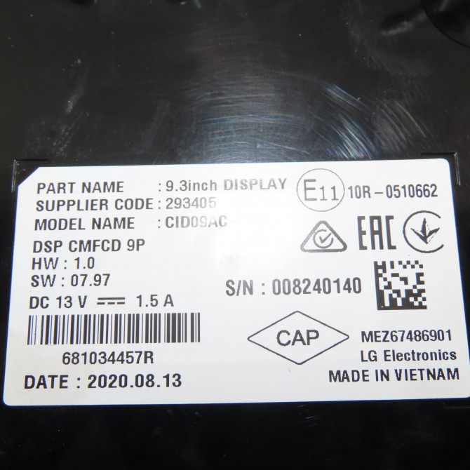 Afficheur digital occasion  Renault TALISMAN Grandtour (KP_) 2.0 blue dci 200 (kpal) (2019)   681034457R  2