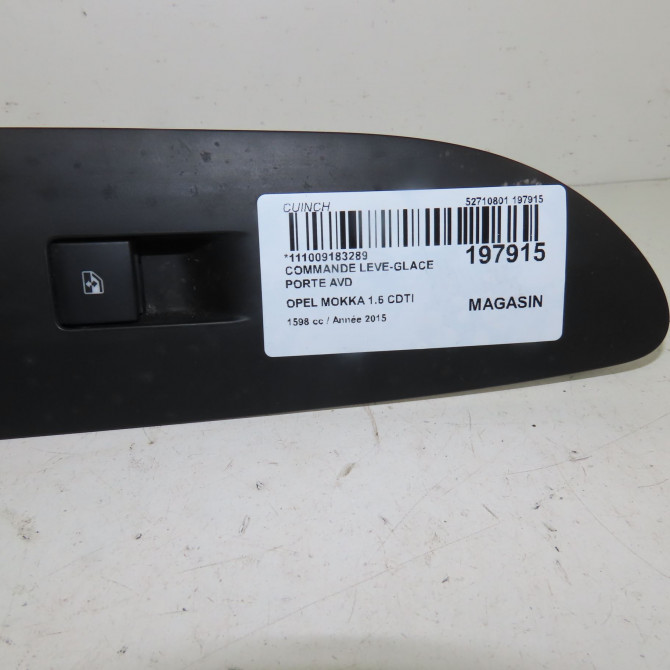 Commande lève-glace porte avant droite occasion  Opel MOKKA / MOKKA X (J13) 1.6 cdti (_76) (2015)   13301886  2
