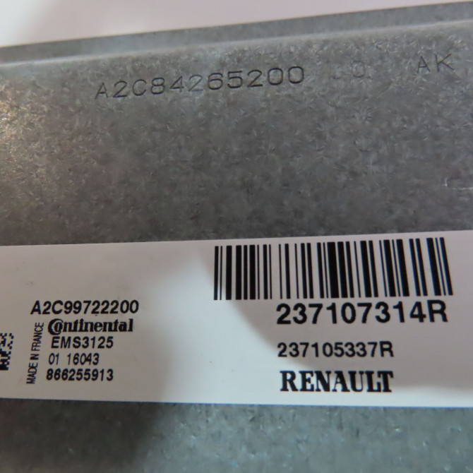 Calculateur moteur occasion  Dacia SANDERO II 1.2 (2012)   237107314R  2