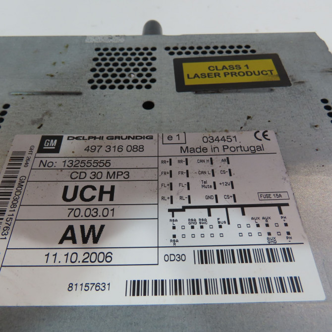 Autoradio occasion  Opel ZAFIRA / ZAFIRA FAMILY B (A05) 1.7 cdti (m75) (2008-2015) 5 portes   497316088  2