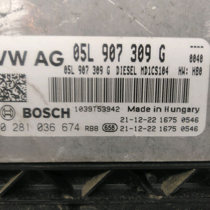 Calculateur moteur occasion  Man TGE Camionnette 2.0 tdi (01v, 03v, 36v, uyb, uyc, uyd) (2017)   05L907309G  2