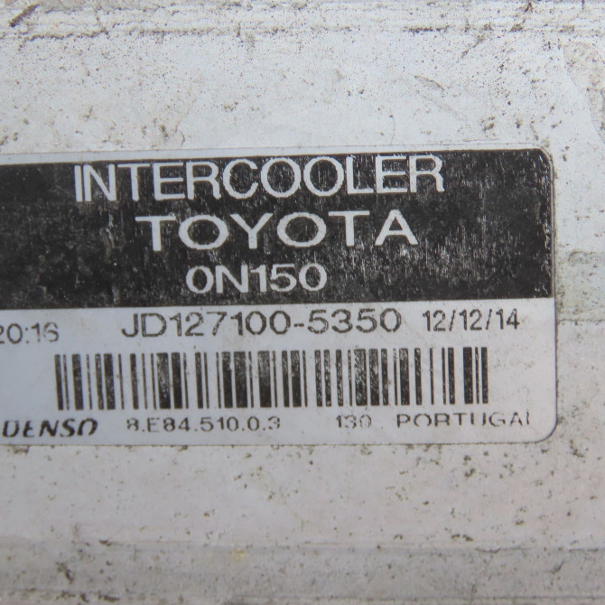 Echangeur air occasion  Toyota AURIS (_E15_) 1.4 d-4d (nde150_) (2007-2012) 3 portes   179000N040  2