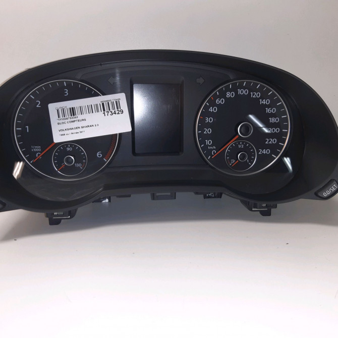Bloc compteurs occasion  Volkswagen vw SHARAN (7N1, 7N2) 2.0 tdi (2010) 5 portes   7N0920870AX  1