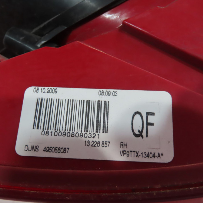 Feu arrière droit occasion  Opel INSIGNIA A Sports Tourer (G09) 2.0 cdti (35) (2008-2015)   13226857  2