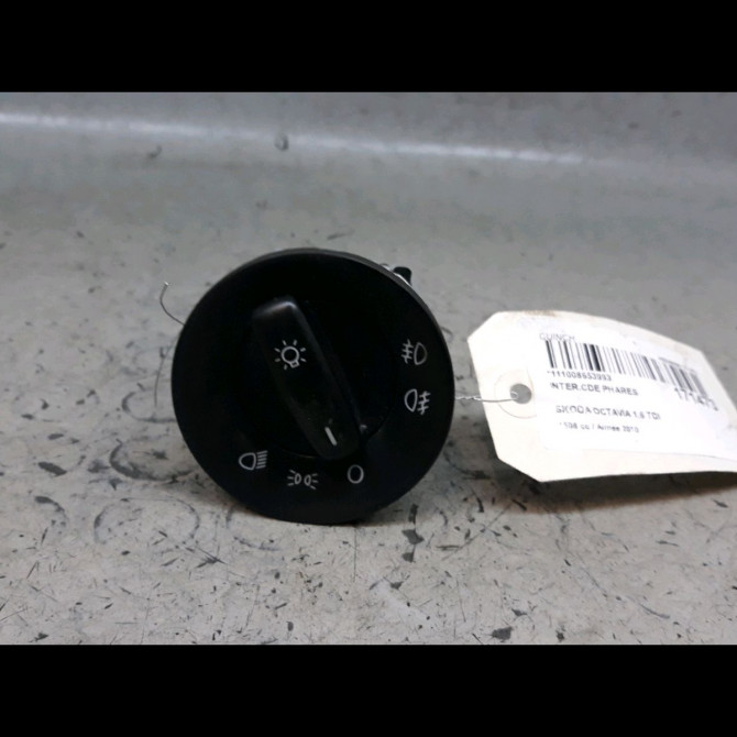 Interrupteur commande de phares occasion  Skoda OCTAVIA II Combi (1Z5) 1.6 tdi (2009-2013)   1K0953513G9B9  1