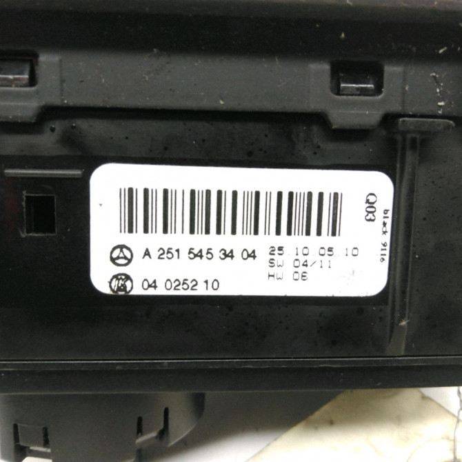 Interrupteur commande de phares occasion  Mercedes-benz CLASSE R (W251, V251) R 320 cdi 4-matic (251.022, 251.122) (2006-2010)   25154530049116  2