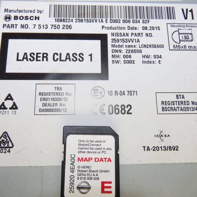 Autoradio occasion  Nissan NOTE (E12) 1.2 (2013)   259153VV1A  2