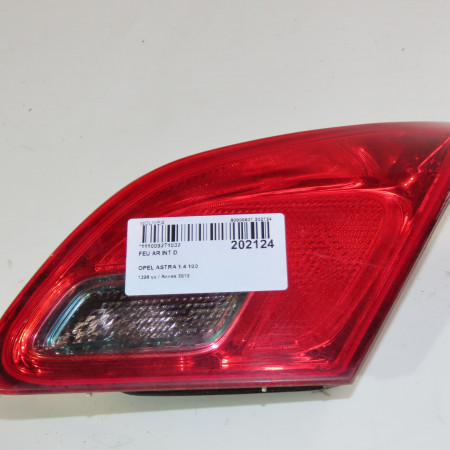 Feu arrière intérieur droit occasion  Opel ASTRA J (P10) 1.4 (68) (2009-2015)   13306456 
