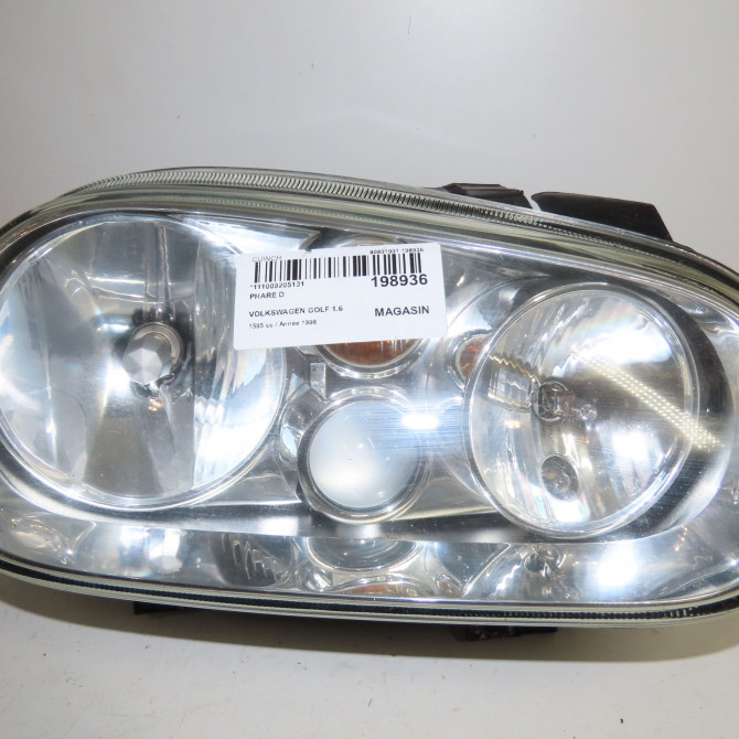 Phare droit occasion  Volkswagen vw GOLF IV (1J1) 1.6 (1997-2004)   1J1941018N  1
