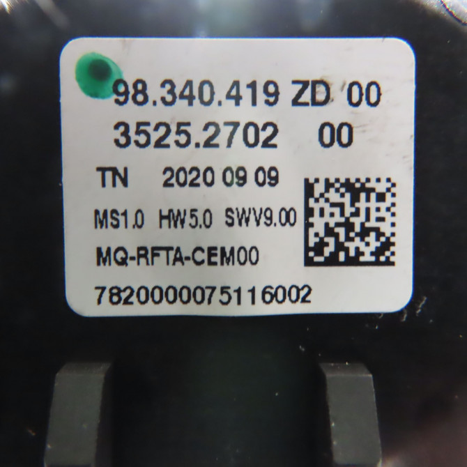 Commande de chauffage occasion  Citroën BERLINGO (ER_, EC_) 1.5 bluehdi 130 (ecyhzj, ecyhzr) (2018)   98340419ZD  2