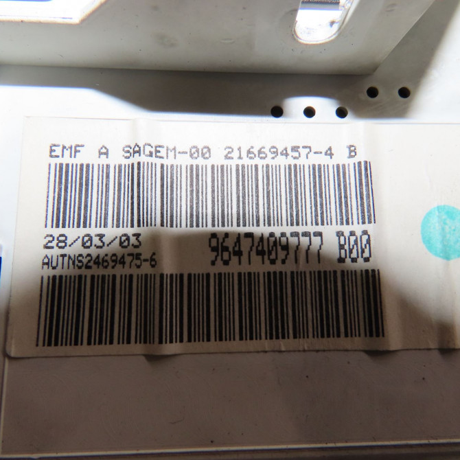 Afficheur digital occasion  Peugeot 206 3/5 portes (2A/C) 1.4 hdi eco 70 (2001-2009) 5 portes   6155GQ  3