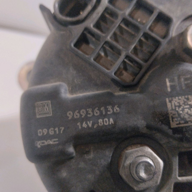 Alternateur occasion  Chevrolet AVEO / KALOS 3/5 portes (T250, T255) 1.2 lpg (2008-2011)   96936136  2