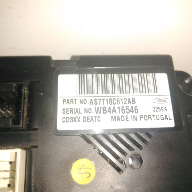 Commande de chauffage occasion  Ford MONDEO IV (BA7) 2.0 tdci (2007-2015)   AS7T18C612AB  2