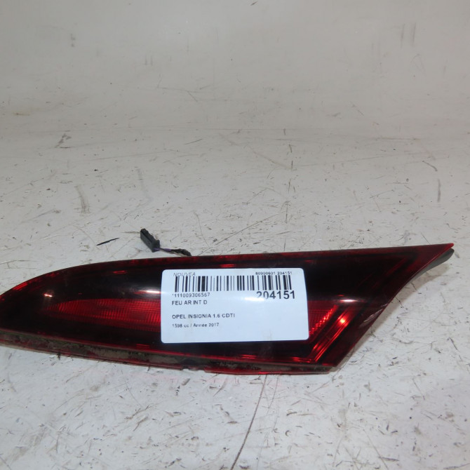 Feu arrière intérieur droit occasion  Opel INSIGNIA A (G09) 1.6 cdti (68) (2015-2017)   39024221  1