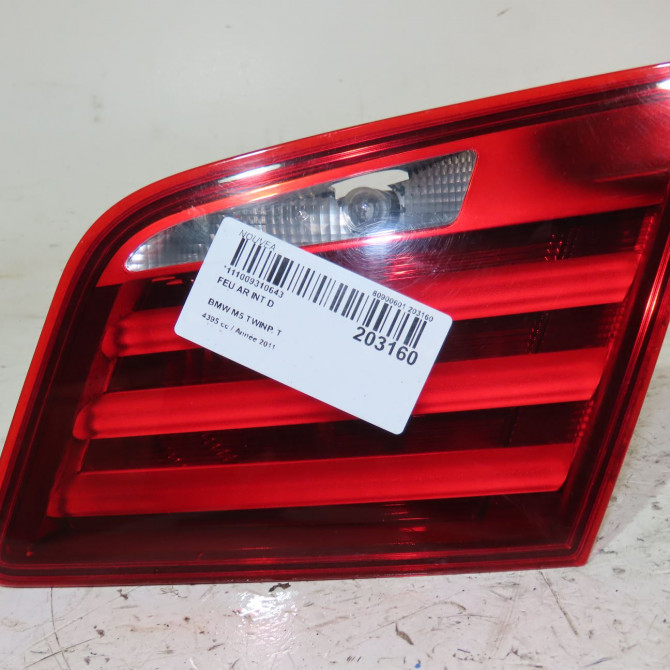Feu arrière intérieur droit occasion  Bmw 5 (F10) M5 (2011-2016)   63217203226  1