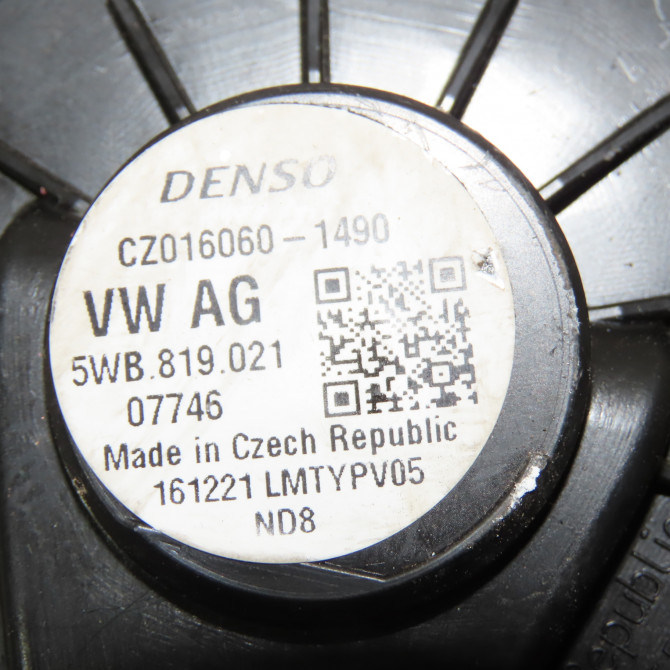 Moteur ventilateur chauffage occasion  Man TGE Camionnette 2.0 tdi (01v, 03v, 36v, uyb, uyc, uyd) (2017)   5WB819021  2