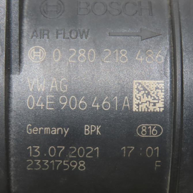 Debimetre air occasion  Man TGE Camionnette 2.0 tdi (01v, 03v, 36v, uyb, uyc, uyd) (2017)   04E906461A  2