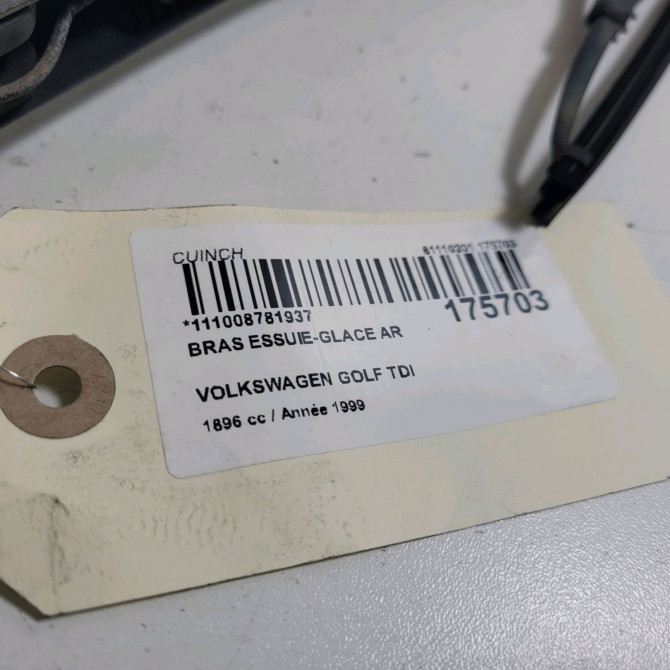 Bras essuie-glace arrière occasion  Volkswagen vw GOLF IV (1J1) 1.9 tdi (1997-2004) 3 portes   1J6955707A  3