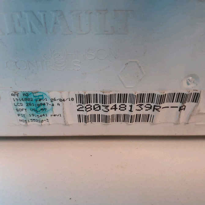 Afficheur digital occasion  Renault CLIO III Grandtour (KR0/1_) 1.5 dci (kr0g) (2007-2012)   280348139r  3