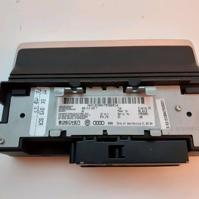 Afficheur digital occasion  Audi A8 D3 (4E2, 4E8) 4.2 quattro (2002-2010)   4e0919603f  2