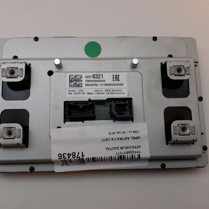 Afficheur digital occasion  Opel ASTRA K (B16) 1.6 cdti (68) (2015)   42578321  2