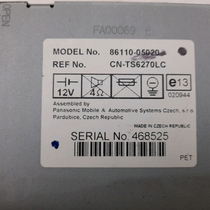 Afficheur digital occasion  Toyota AVENSIS (_T25_) 1.8 (zzt251_) (2003-2008)   8611005020  2