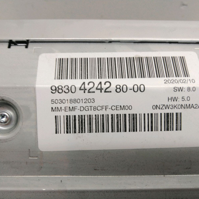 Afficheur digital occasion  Peugeot 3008 SUV (MC_, MR_, MJ_, M4_) 1.5 bluehdi 130 (2018) 5 portes   9830424280  3