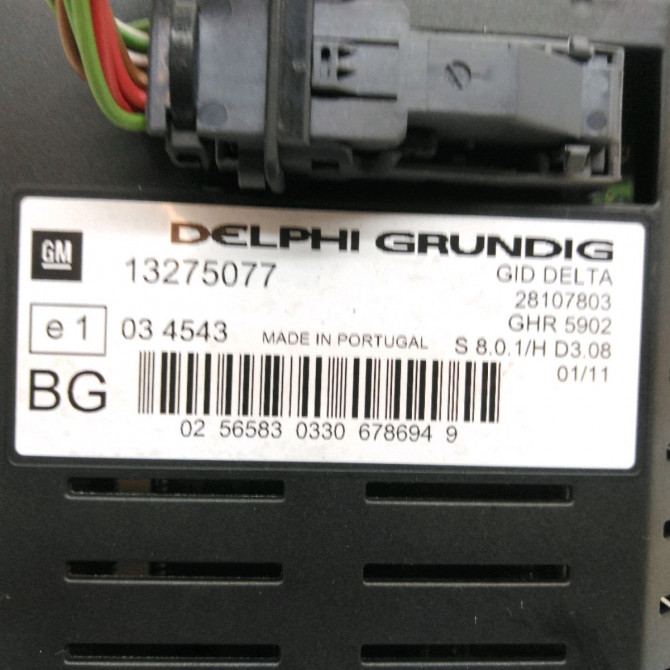 Afficheur digital occasion  Opel ZAFIRA / ZAFIRA FAMILY B (A05) 1.7 cdti (m75) (2008-2015)   13275954  2