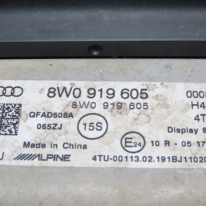 Afficheur digital occasion  Audi A4 B9 (8W2, 8WC) 35 tfsi mild hybrid (2018)   8W0919605  2