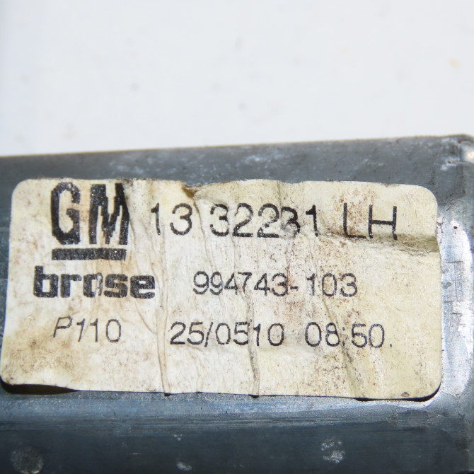 Mecanisme+moteur leve-glace arg occasion  Opel ZAFIRA / ZAFIRA FAMILY B (A05) 1.7 cdti (m75) (2008-2015) 5 portes   13132231  2