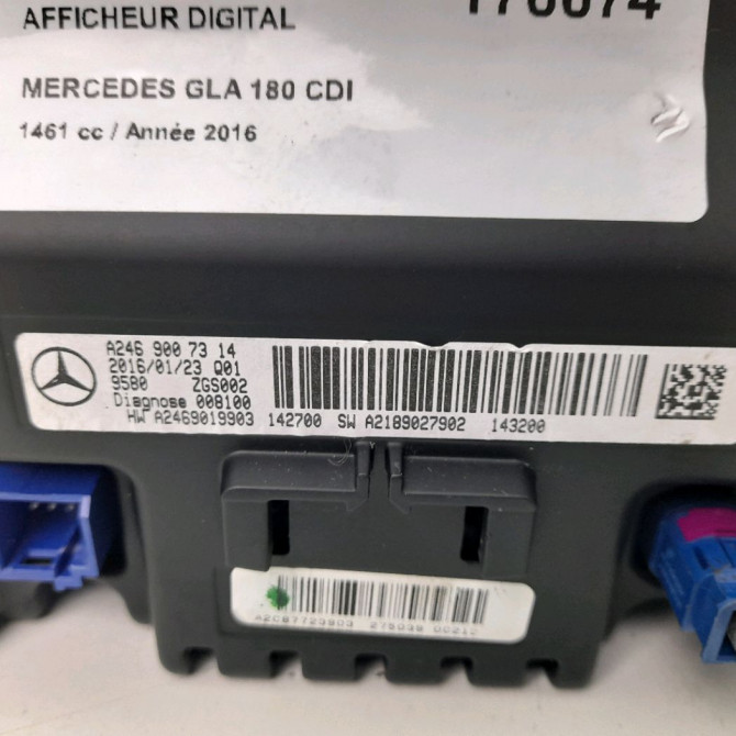 Afficheur digital occasion  Mercedes-benz CLASSE GLA (X156) Gla 180 cdi / d (156.912) (2014)   2469007314  2