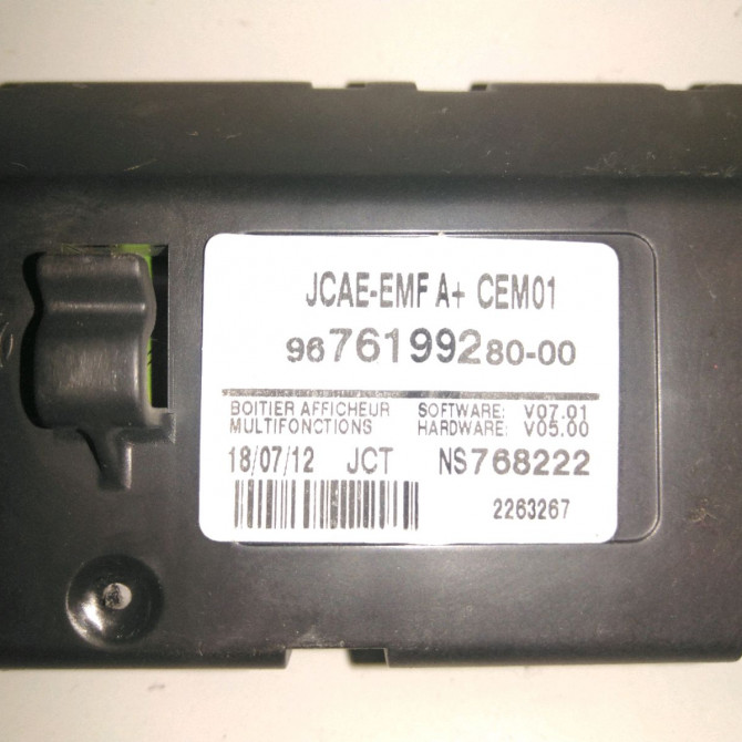 Afficheur digital occasion  Citroën C4 II (NC_) 1.6 vti 120 (2009-2016)   9801529580  2