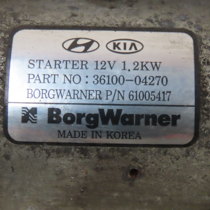 Démarreur occasion  Kia CEED (CD) 1.0 t-gdi (2018)   3610004270  2