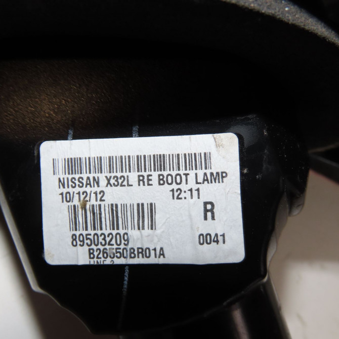 Feu arrière intérieur droit occasion  Nissan QASHQAI / QASHQAI +2 I (J10, NJ10, JJ10E) 1.6 dci (2011-2013) 5 portes   26554BR01A  2