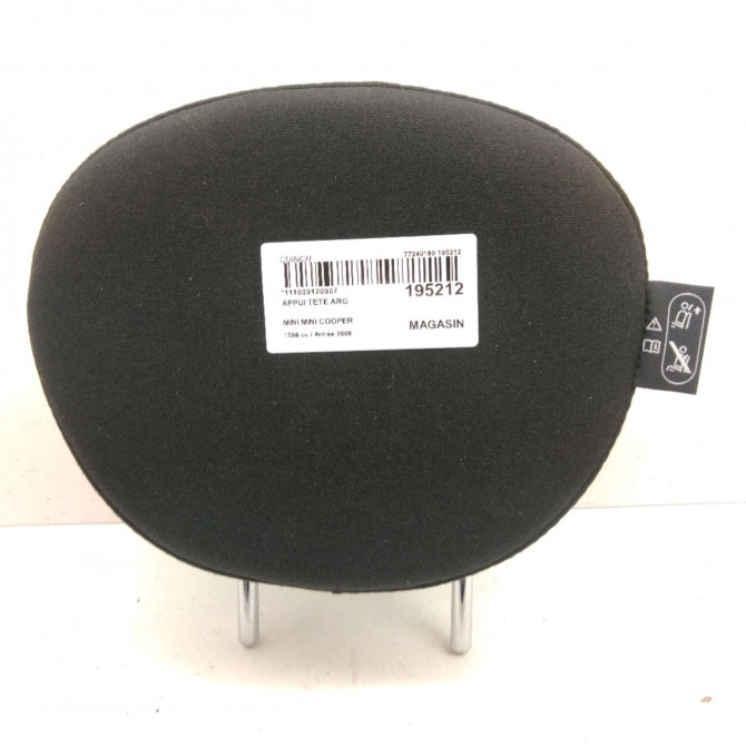 Appui tête arc occasion  Mini MINI (R56) Cooper (2006-2012)   52202752492  1