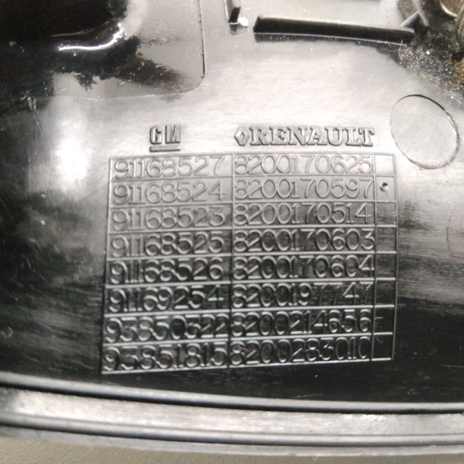 Poignee ext porte battante d occasion  Opel VIVARO A Fourgon (X83) 2.0 cdti (f7) (2006-2014)     3