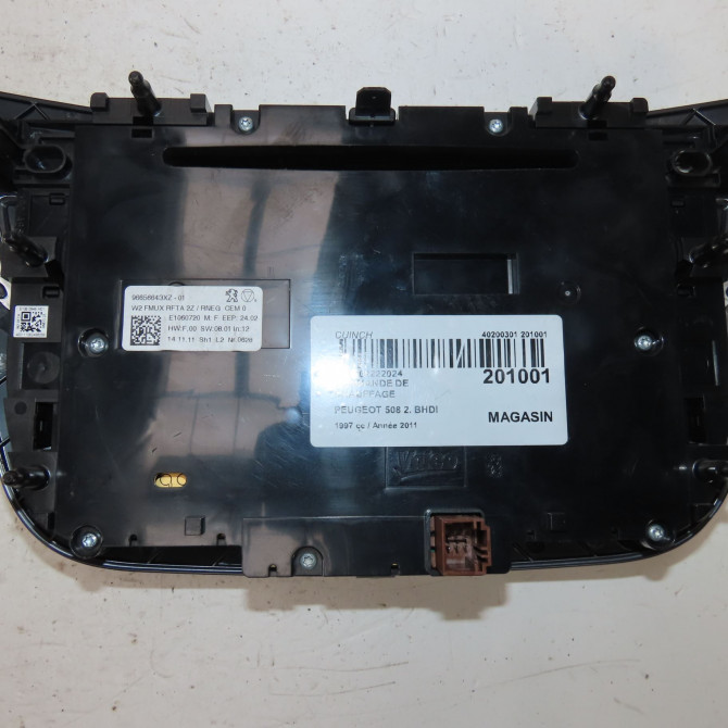 Commande de chauffage occasion  Peugeot 508 SW I (8E_) 2.0 hdi (2010-2018)   96656643XZ  3