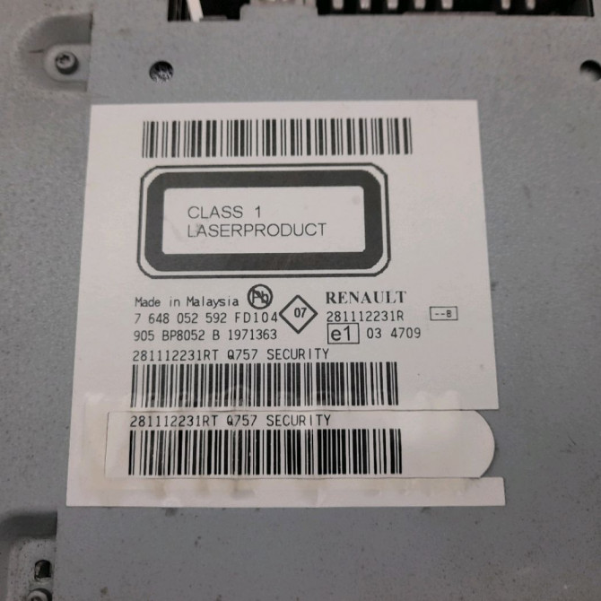 Autoradio occasion  Dacia SANDERO 1.5 dci (2010) 5 portes   281112231R  2