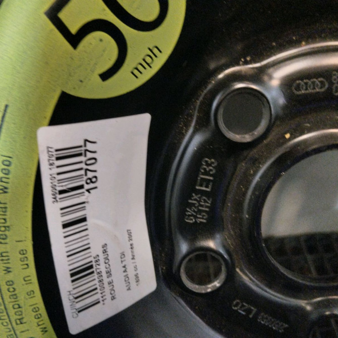 Roue de secours occasion  Audi A4 B7 (8EC) 1.9 tdi (2004-2008) 4 portes     4
