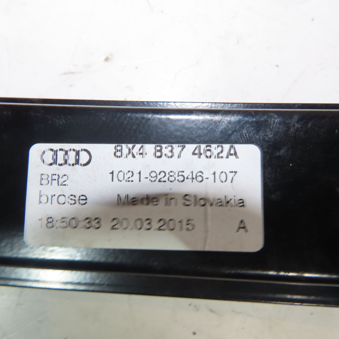 Mecanisme + moteur lève-glace avant droit occasion  Audi A1 Sportback (8XA, 8XF) 1.4 tfsi (2011-2015)   8X4837462A  2