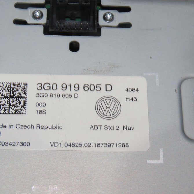 Autoradio occasion  Volkswagen vw GOLF VII (5G1, BQ1, BE1, BE2) 1.6 tdi (2012-2017)   3G0919605D  2